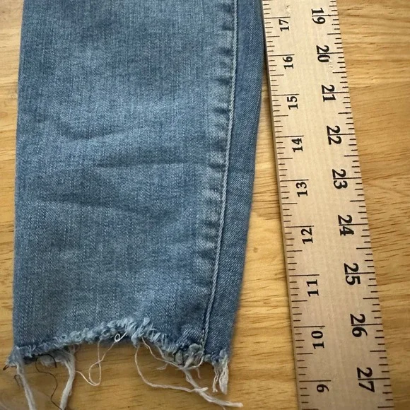 Lucky‎ Brand Ava Mid Rise Super Skinny Jeans Distressed Frayed Ankle Size 2 - Picture 9 of 12